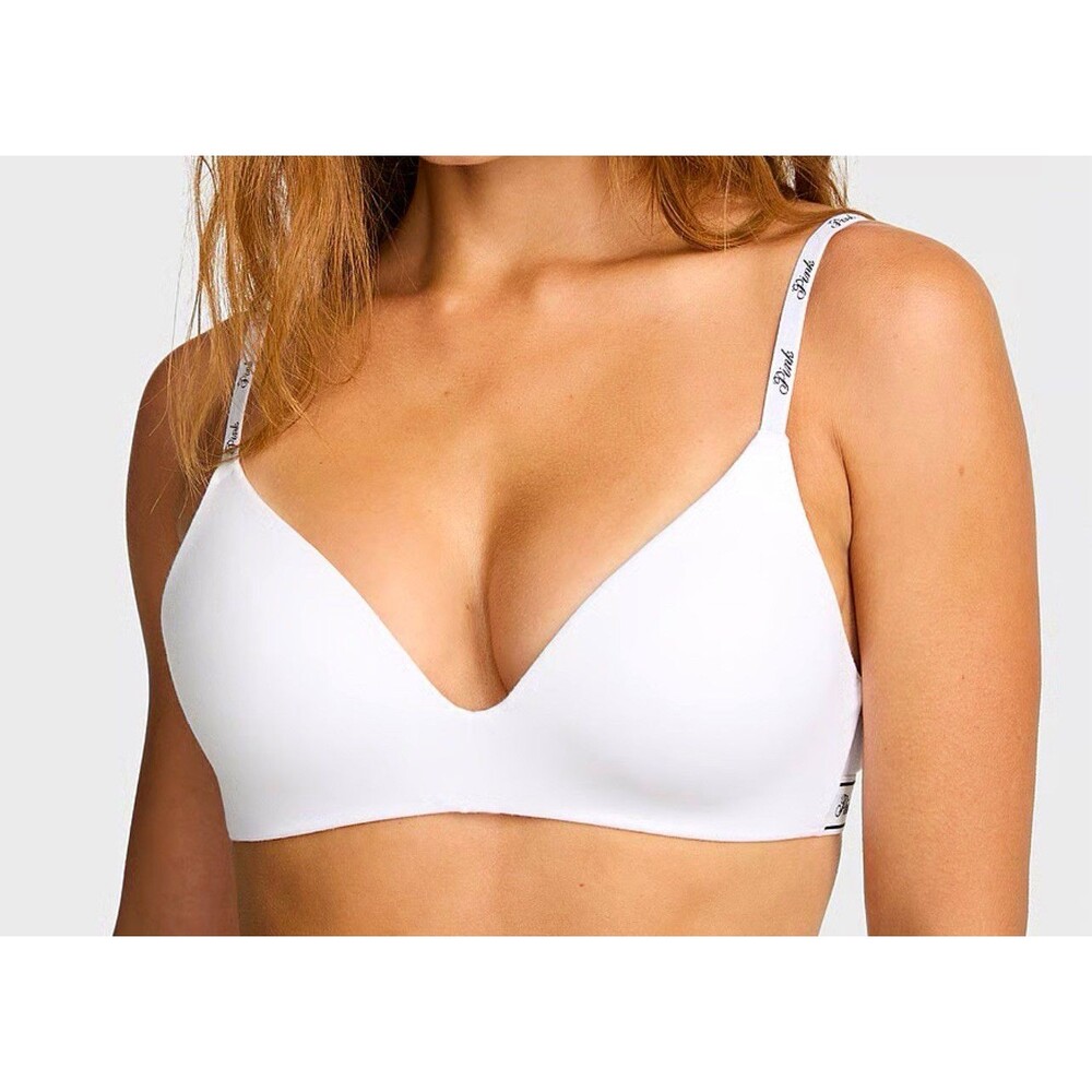 PINK VICTORIA SECRET WEAR EVERYWHERE™ LIGHTLY LINED WIRELESS BRA 36 B